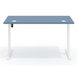 Escritorio Elevable Erghos Basic estructura blanca canto recto