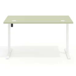 Escritorio Elevable Erghos Basic estructura blanca canto recto