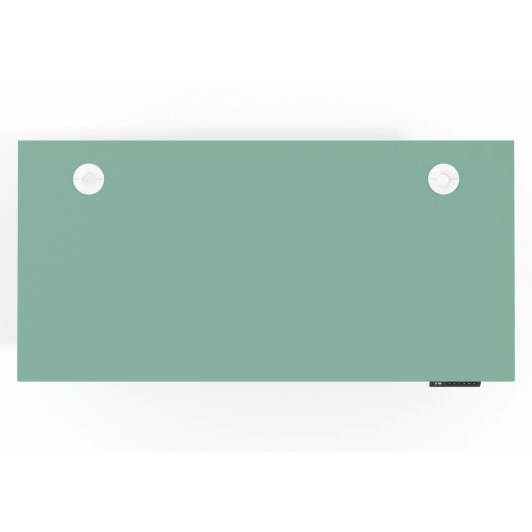 Escritorio Elevable Erghos Basic estructura blanca canto recto