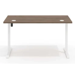 Escritorio Elevable Erghos Basic estructura blanca canto recto