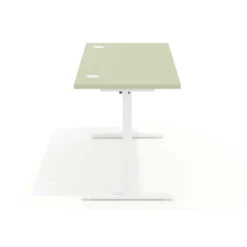 Escritorio Elevable Erghos Basic estructura blanca canto recto