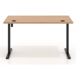 Escritorio Elevable Erghos Basic estructura negro canto recto