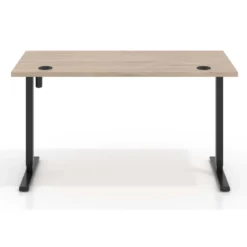 Escritorio Elevable Erghos Basic estructura negro canto recto