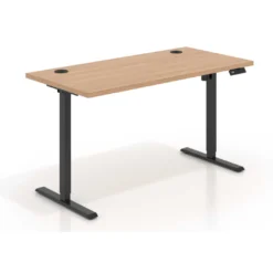 Escritorio Elevable Erghos Basic estructura negro canto recto
