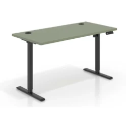 Escritorio Elevable Erghos Basic estructura negro canto recto