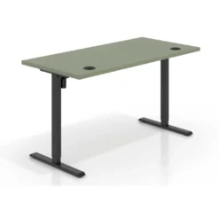 Escritorio Elevable Erghos Basic estructura negro canto recto
