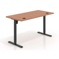 Escritorio Elevable Erghos Basic estructura negro canto recto