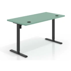 Escritorio Elevable Erghos Basic estructura negro canto recto