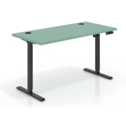 Escritorio Elevable Erghos Basic estructura negro canto recto