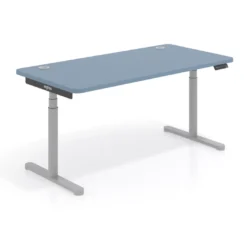 Escritorio Elevable Erghos Core estructura aluminio canto curvo