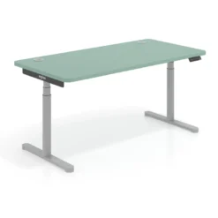 Escritorio Elevable Erghos Core estructura aluminio canto curvo