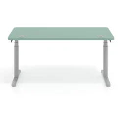 Escritorio Elevable Erghos Core estructura aluminio canto curvo