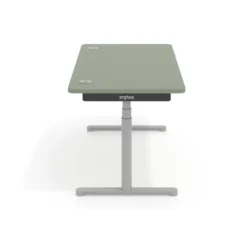 Escritorio Elevable Erghos Core estructura aluminio canto curvo