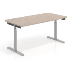Escritorio Elevable Erghos Core estructura aluminio canto curvo
