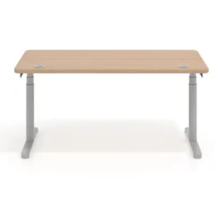 Escritorio Elevable Erghos Core estructura aluminio canto curvo