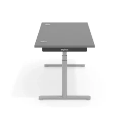Escritorio Elevable Erghos Core estructura aluminio canto curvo