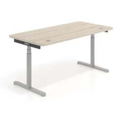 Escritorio Elevable Erghos Core estructura aluminio canto curvo