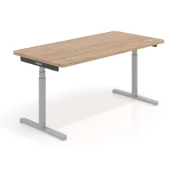 Escritorio Elevable Erghos Core estructura aluminio canto curvo