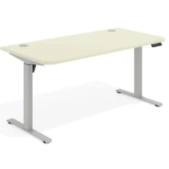 Escritorio Elevable Erghos Motion estructura aluminio 2 cantos curvos