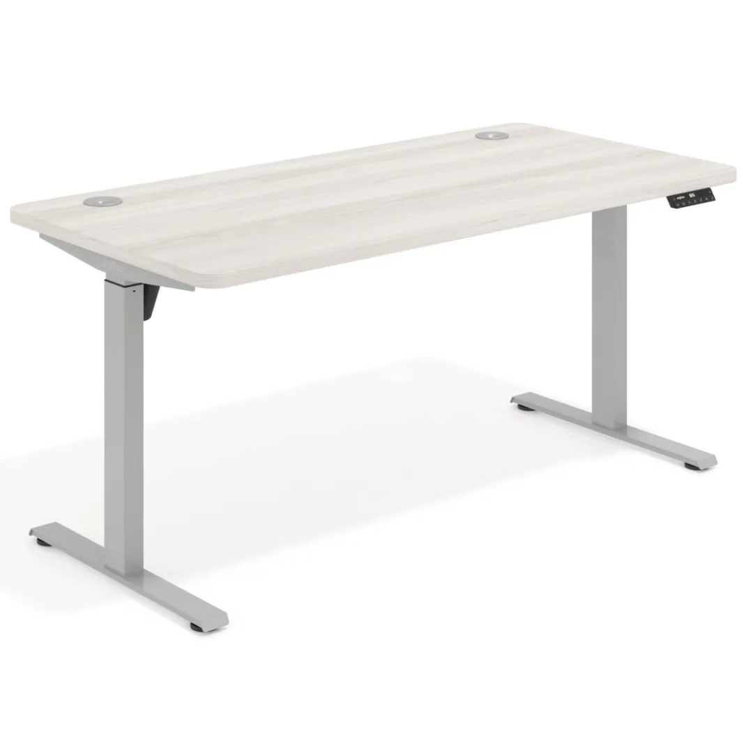 Escritorio Elevable Erghos Motion estructura aluminio 4 cantos curvos