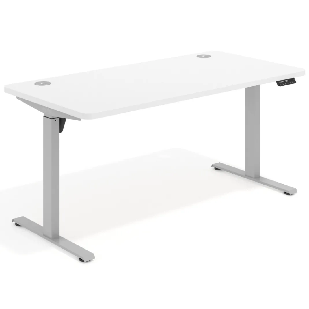 Escritorio Elevable Erghos Motion estructura aluminio canto recto