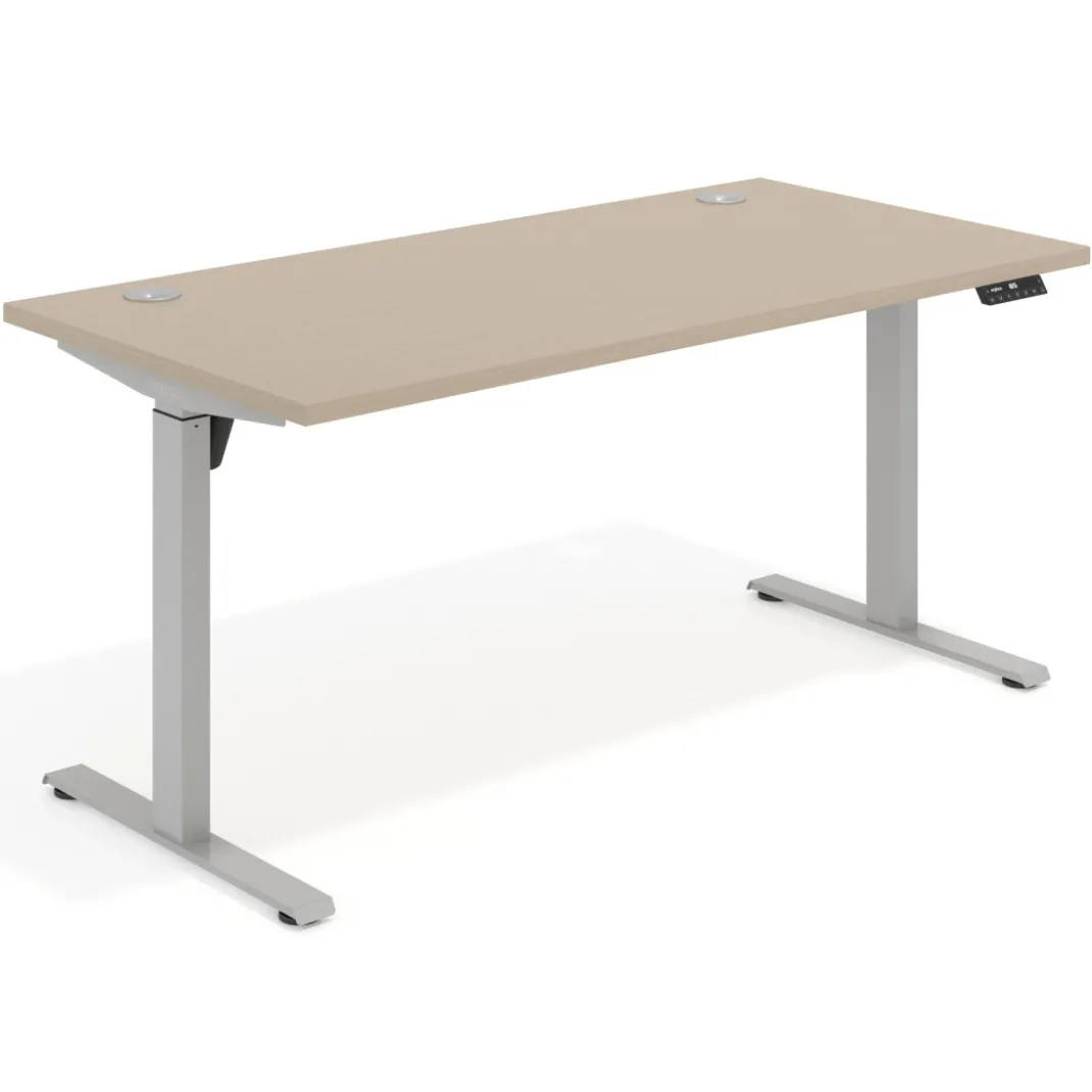 Escritorio Elevable Erghos Motion estructura aluminio canto recto