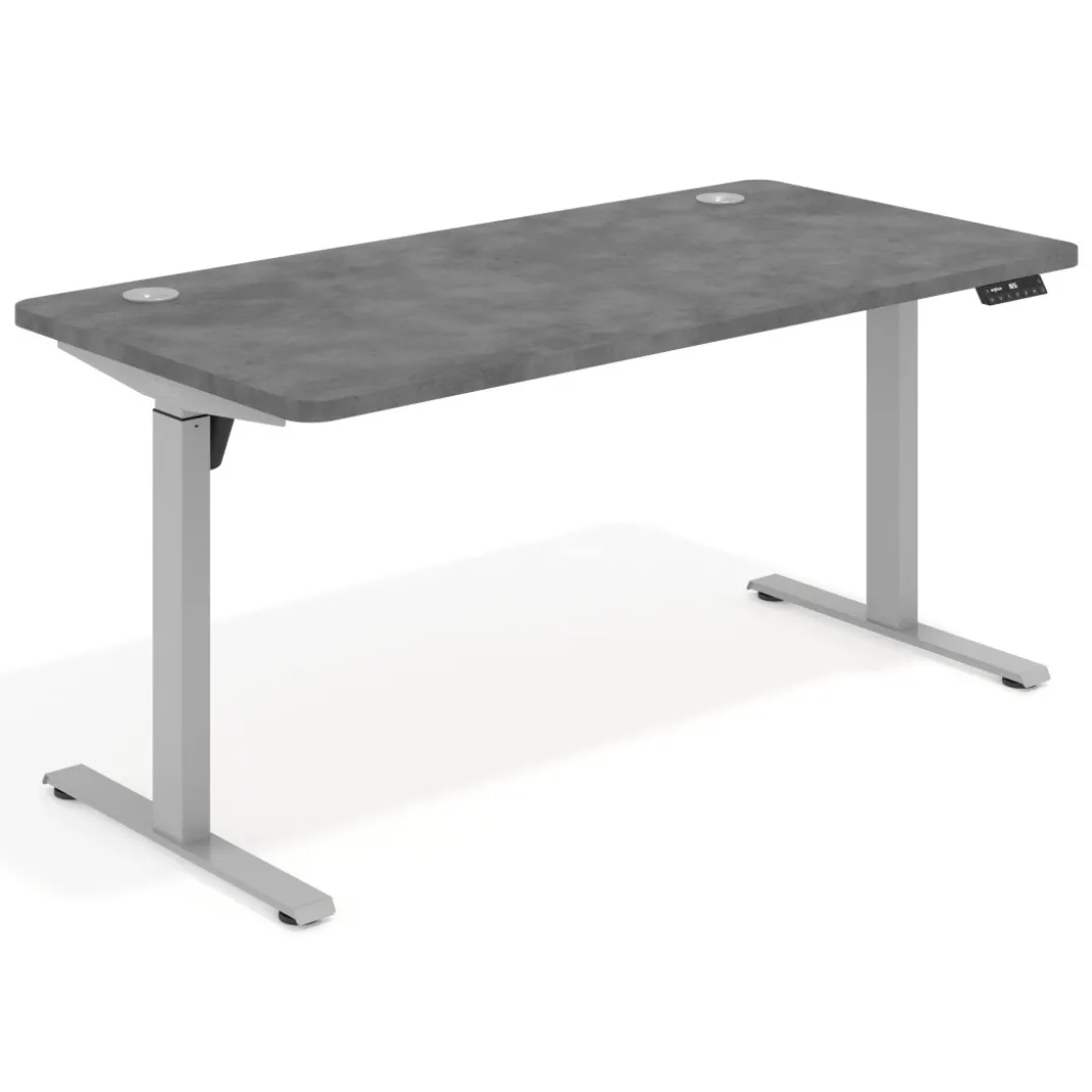 Escritorio Elevable Erghos Motion estructura aluminio canto recto