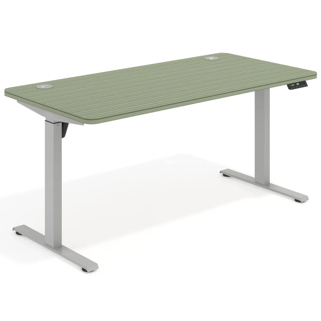 Escritorio Elevable Erghos Motion estructura aluminio 4 cantos curvos