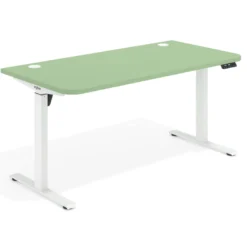 Escritorio Elevable Erghos Motion estructura blanca 2 cantos curvos