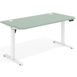 Escritorio Elevable Erghos Motion estructura blanca 2 cantos curvos