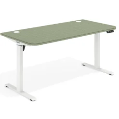 Escritorio Elevable Erghos Motion estructura blanca 2 cantos curvos