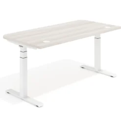 Escritorio Elevable Erghos Motion estructura blanca 4 cantos curvos