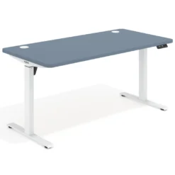 Escritorio Elevable Erghos Motion estructura blanca 4 cantos curvos