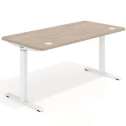 Escritorio Elevable Erghos Motion Pro estructura blanca canto recto