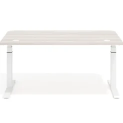 Escritorio Elevable Erghos Motion estructura blanca canto recto