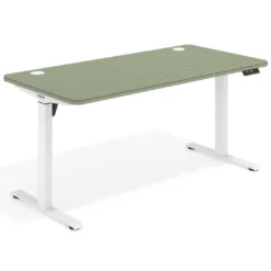 Escritorio Elevable Erghos Motion estructura blanca 4 cantos curvos