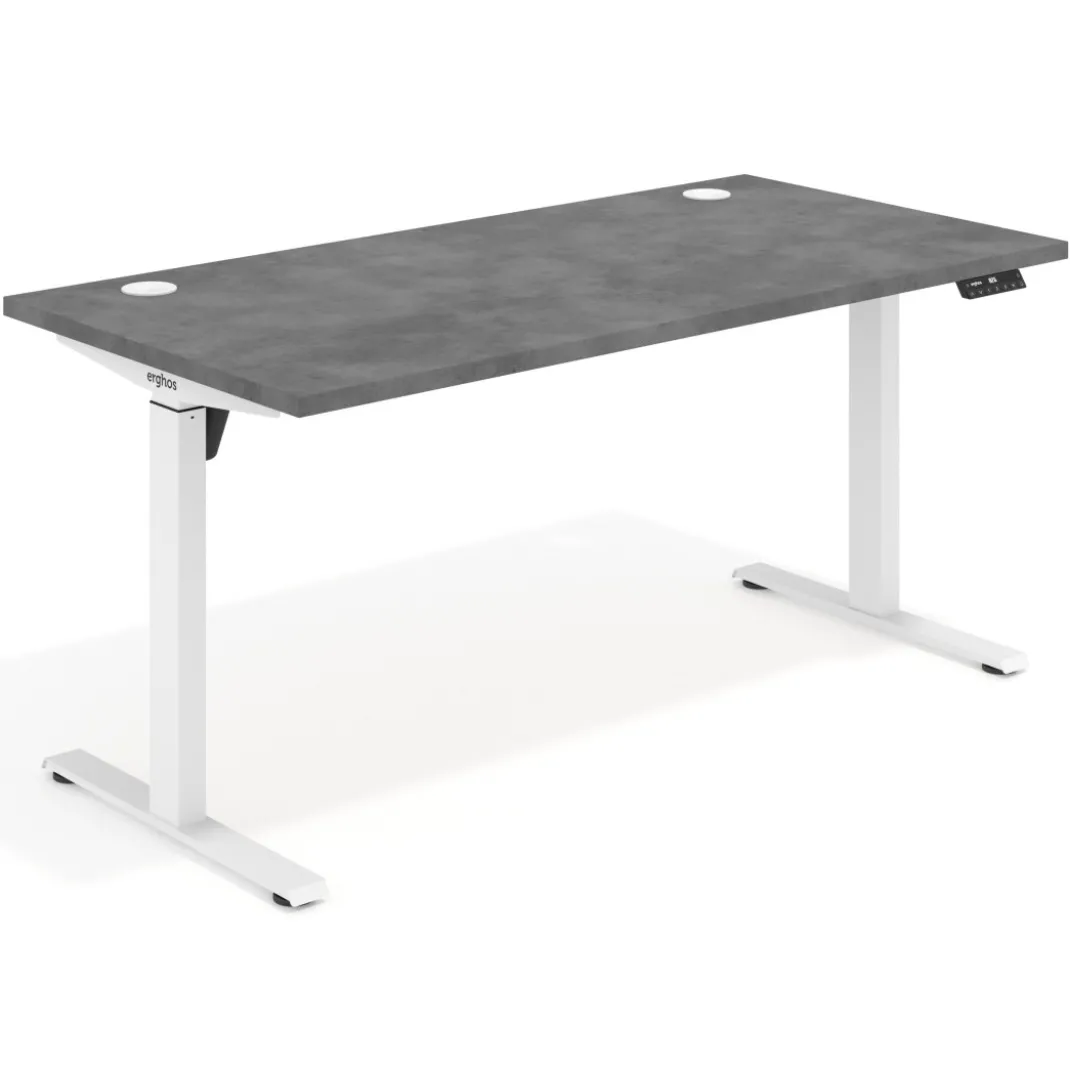 Escritorio Elevable Erghos Motion Pro estructura blanca canto recto