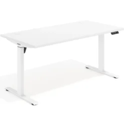 Escritorio Elevable Erghos Motion Pro estructura blanca canto recto
