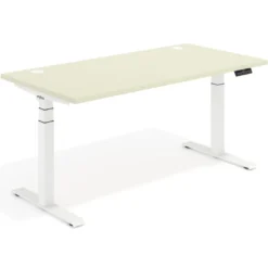 Escritorio Elevable Erghos Motion Pro estructura blanca canto recto