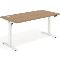Escritorio Elevable Erghos Motion estructura blanca canto recto