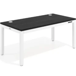 Escritorio Elevable Erghos Quad 4 patas, estructura blanca canto recto