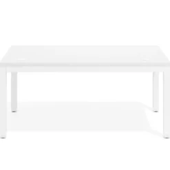 Escritorio Elevable Erghos Quad 4 patas, estructura blanca canto recto