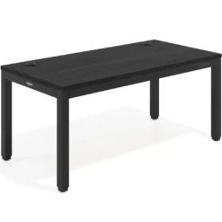 Escritorio Elevable Erghos Quad 4 patas, estructura negra canto recto