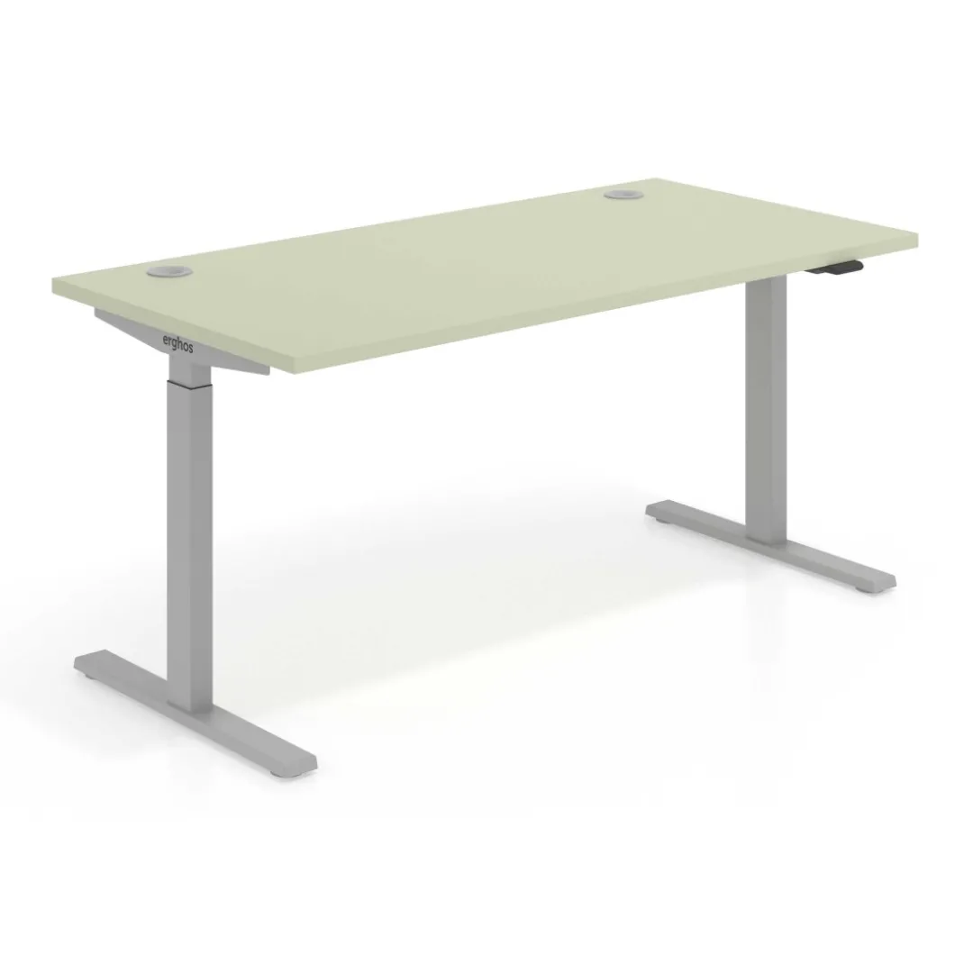 Escritorio Elevable Erghos Smart estructura aluminio canto recto