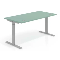 Escritorio Elevable Erghos Smart estructura aluminio canto recto