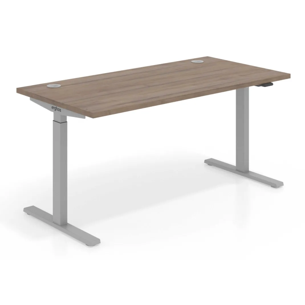 Escritorio Elevable Erghos Smart estructura aluminio canto recto