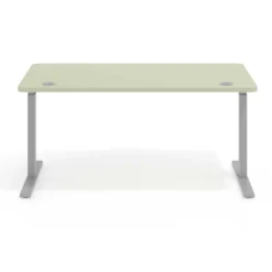 Escritorio Elevable Erghos Smart estructura aluminio canto curvo