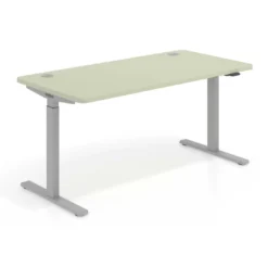 Escritorio Elevable Erghos Smart estructura aluminio canto curvo