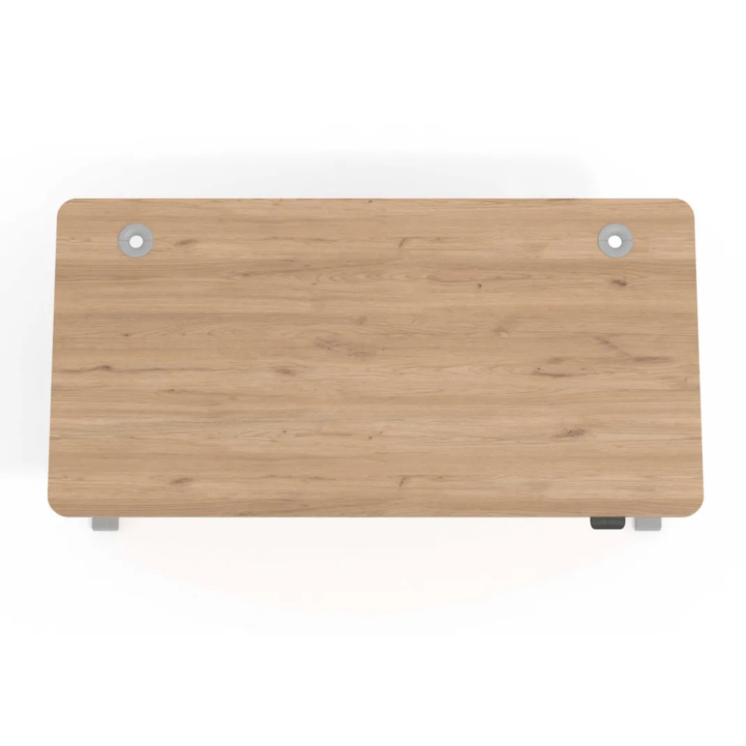 Escritorio Elevable Erghos Smart estructura aluminio canto curvo
