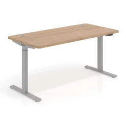 Escritorio Elevable Erghos Smart estructura aluminio canto curvo